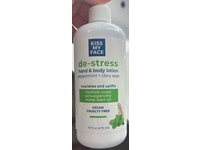Kiss My Face De-Stress Hand & Body Lotion, Peppermint + Clary Sage, 16 fl oz/473 mL - thumbnail 2