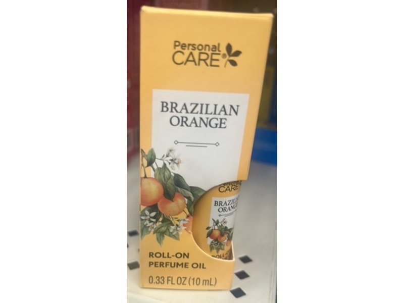 Personal Care Roll-On Perfume Oil, Brazilian Orange, 0.33 fl oz/10 mL