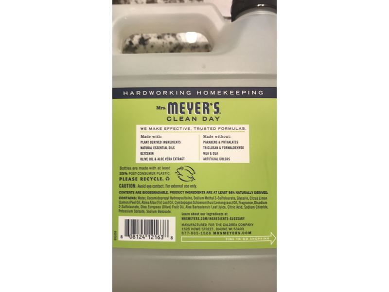 Mrs. Meyer's Clean Day Liquid Hand Soap Refill, Lemon Verbena, 33 fl oz