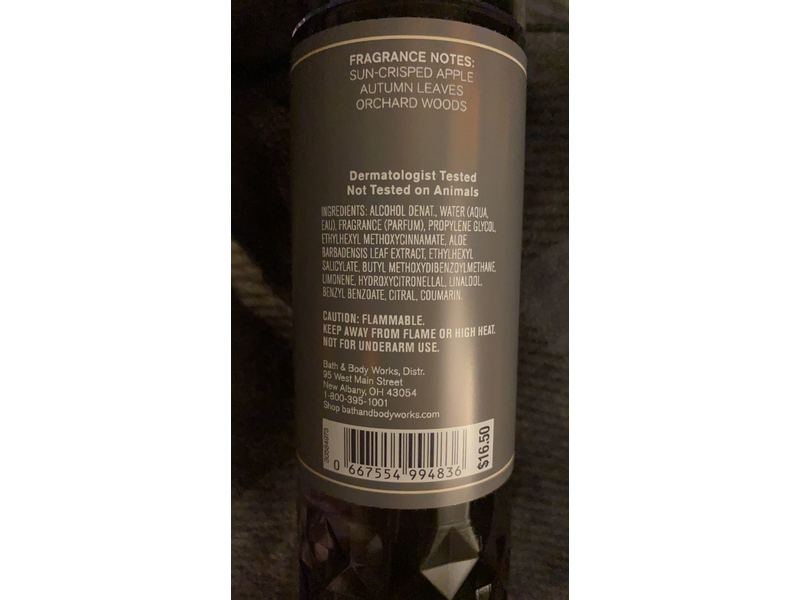 Bath & Body Works Sweater Weather Fine Fragrance Mist, 8 fl oz/236 mL