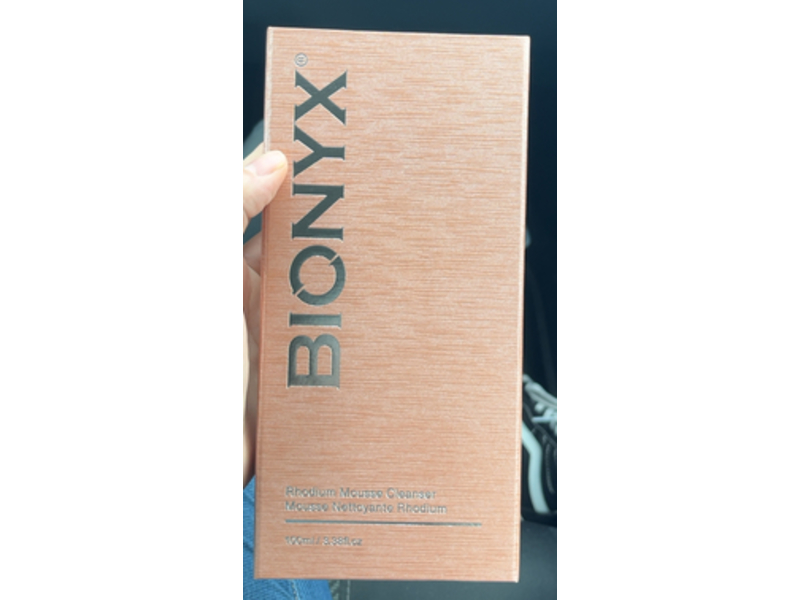 Bionyx Rhodium Mousse Cleanser, 3.38 fl oz/100 mL