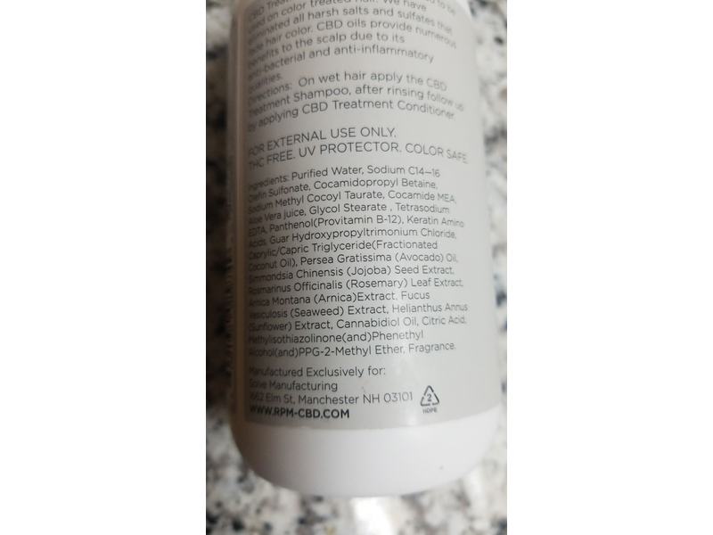 RPM CBD Treatment Shampoo, 8.4 oz/250 mL