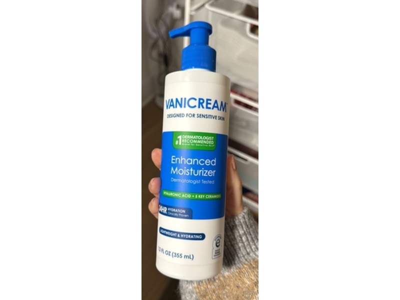 Vanicream Enhanced Moisturizer, Hyaluronic Acid, 12 fl oz/355 mL