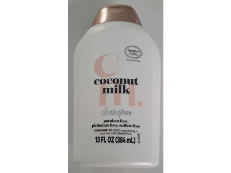 Signature Care Shampoo, Coconut Milk, 13 fl oz/384 mL