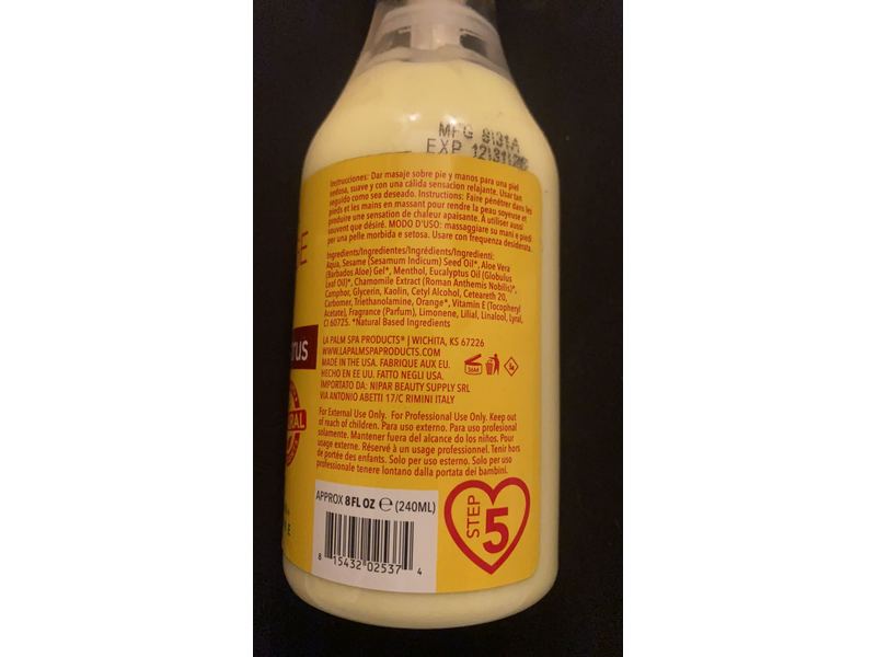 Organic Healing Therapy Massage Lotion (Tropical Citrus)