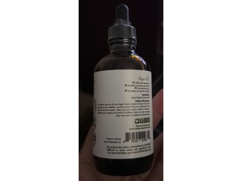 Premium Nature Argan Oil, 4 oz/118 mL
