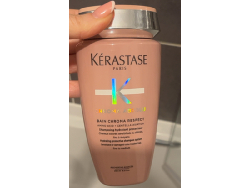 Kerastase Chroma Absolu Bain Chroma Respect Shampoo, Amino Acid + Centella Asiatica, 8.5 fl oz/ 250 mL