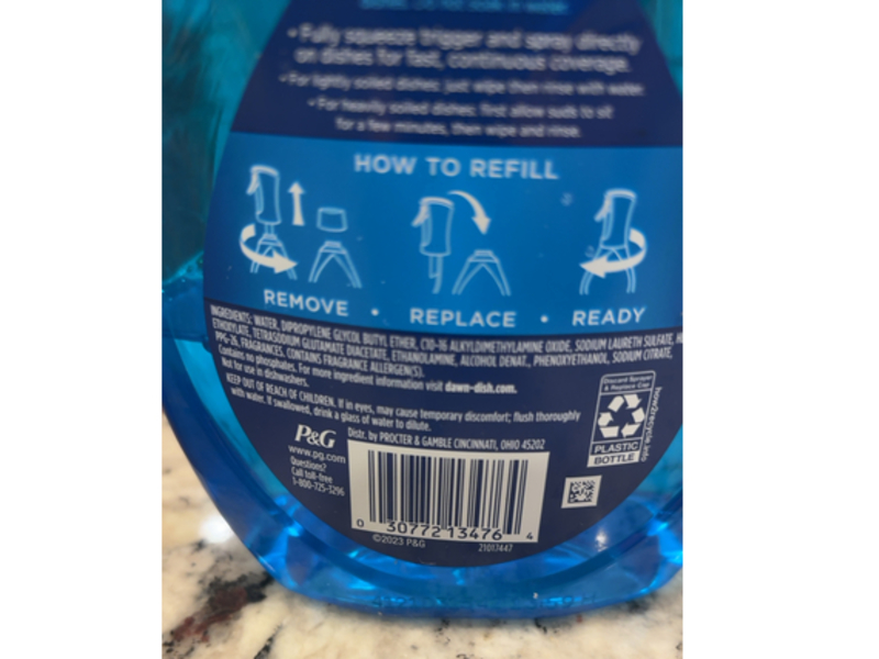 Dawn Platinum Plus Powerwash Dish Spray, Lemon, 21.5 fl oz/636 mL