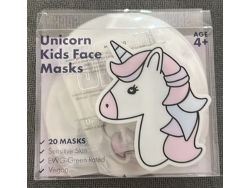 Sprk Naturals Unicorn Kids Face Masks, 20 Counts