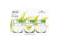 Febreze Light Plug Scented Oil Refill, Bamboo, 0.87 fl oz/26 mL, Pack Of 3 - thumbnail 1