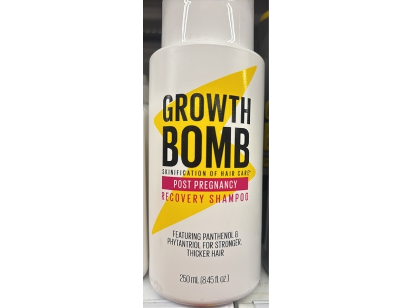 Growth Bomb Post Pregnancy Recovery Shampoo, Panthenol & Phytantriol, 8.45 fl oz/250 mL