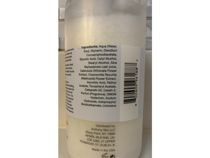 Anthony Glycolic Facial Cleanser, 16 fl oz/473 mL