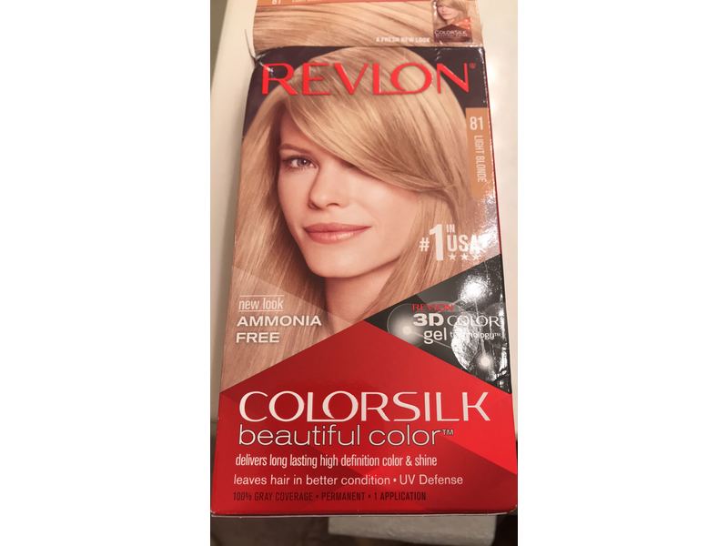 Revlon Colorsilk Beautiful Color Permanent Hair Color, Light Blond 81