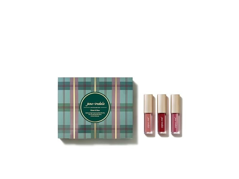 Jane Iredale Glaze & Glow Color Luxe High Impact Lip Glaze Mini Trio, 0.10 fl oz/3 mL, 3 Count