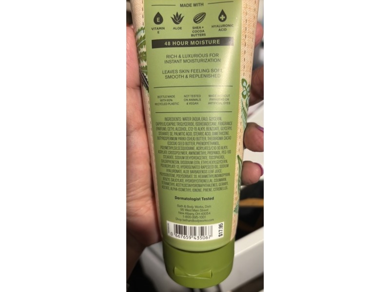Bath & Body Works Waikiki Ultimate Hydration Body Cream, Beach Coconut, 8 oz/226 g