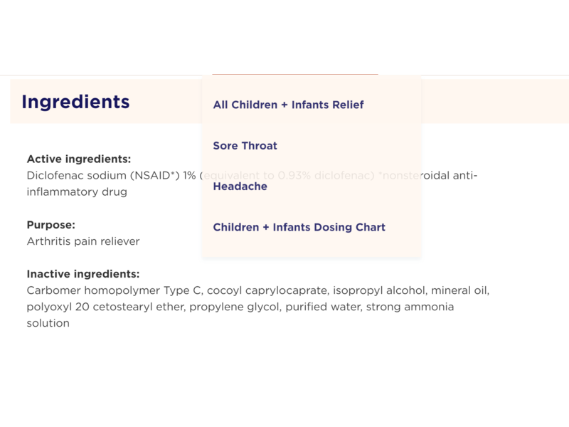 Motrin Arthritis Pain Reliever, Diclofenac Sodium Topical Gel 1%, 1.76 oz/50 g