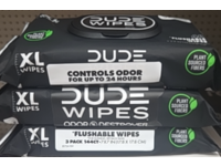 DUDE Wipes Odor Destroyer Flushable Wipes, Extra-Large, Pack Of 3, 144 Count - thumbnail 2