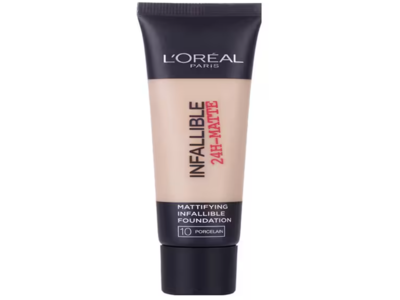 L'Oreal Paris Mattifying Infallible Foundation, 10 Porcelain, 35 mL