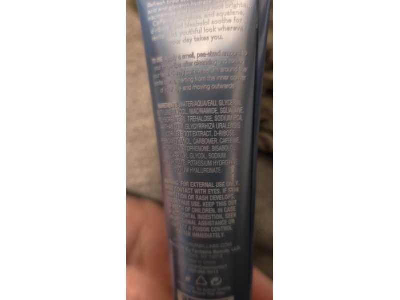 Dermasil Jet Set Reset Anti-Baggage Overnight Eye Serum, 0.5 fl oz/15 mL