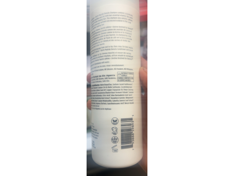 Briogeo Destined For Density Peptide Density Shampoo, Caffeine + Biotin, 8 fl oz/236 mL