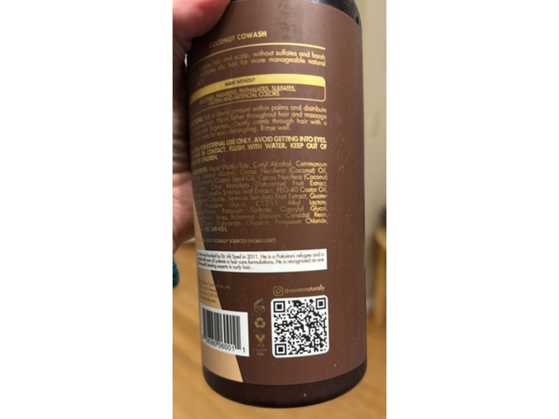 As I Am Cowash Cleansing Cream Conditioner, Coconut, 32 oz/907 g