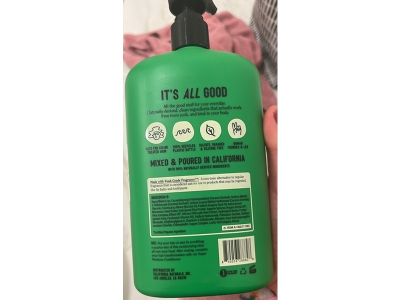 California Naturals Super Moisture Shampoo, Summer Fig, 20 fl oz/591 mL