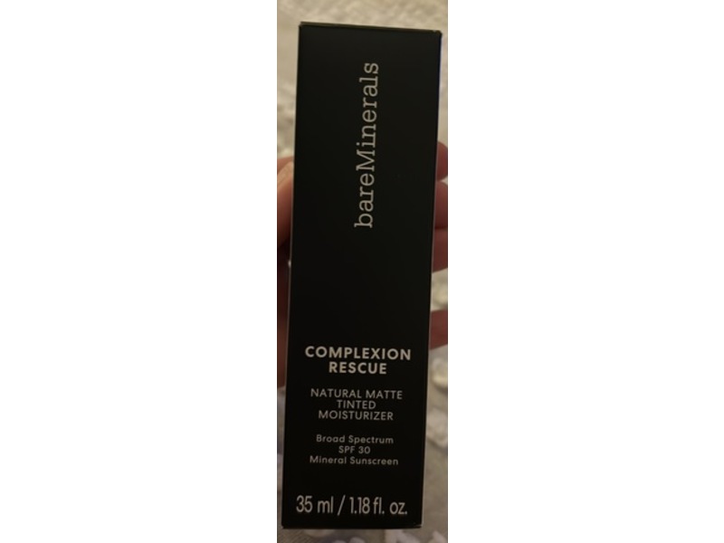 Bare Minerals Complexion Rescue Natural Matte Tinted Moisturizer, SPF 30, Ginger 06, 1.18 fl oz/35 mL