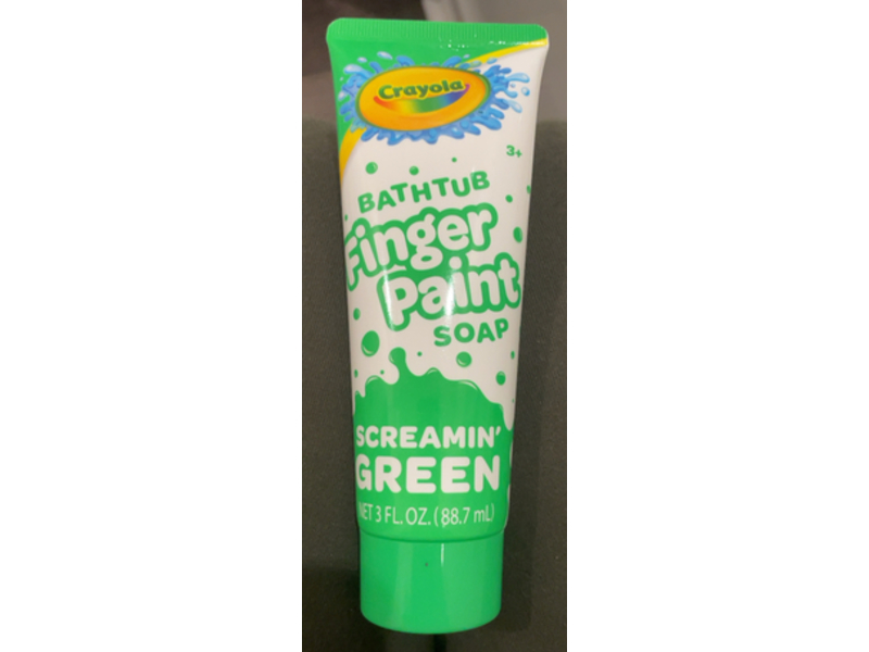 Crayola Bathtub Finger Paint Soap, Screamin' Green, 3 fl oz/88.7 mL