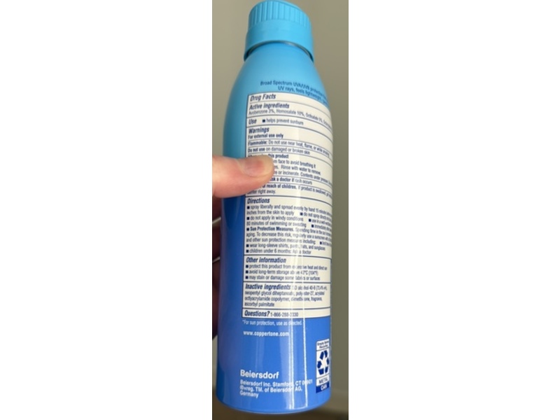 Coppertone Complete Sunscreen Spray, SPF 50, 5.5 oz/156 g, Pack Of 3