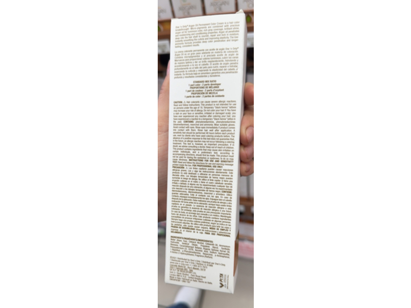 One 'N Only Argan Oil Permanent Color Cream, 6CM Dark Rusty Copper Blonde, 3 fl oz/90 mL