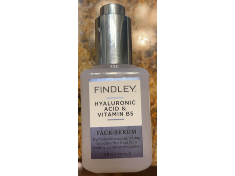 Findley Face Serum, Hyaluronic Acid & Vitamin B5, 2 fl oz/59 mL