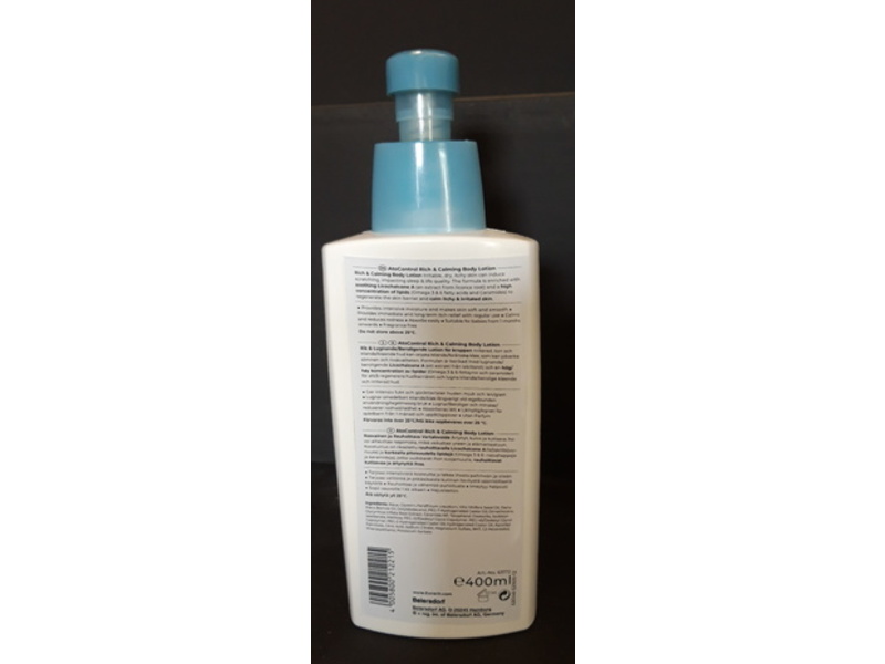 Eucerin AtoControl Rich Calming Lotion, Licochalcone A + Ceramides, 400 mL