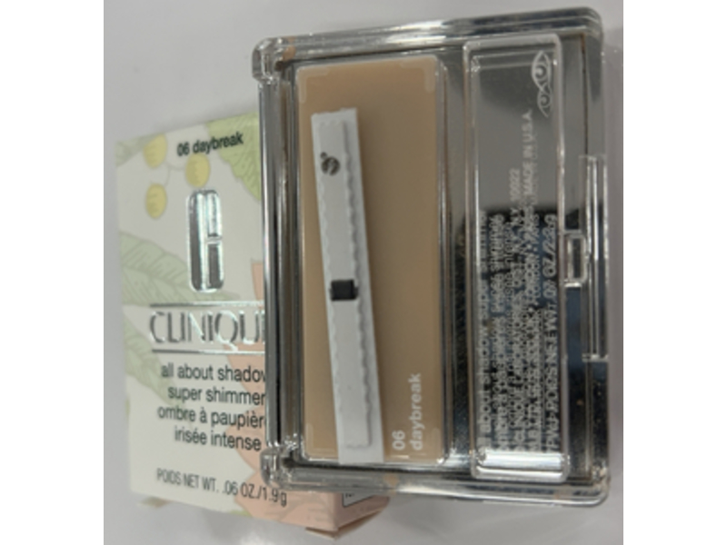 Clinique All About Shadow Super Shimmer, 06 Day Break, 06 oz/1.9 g