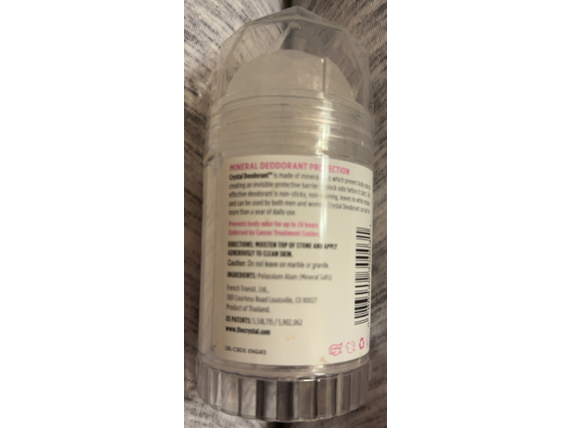 Crystal Mineral Deodorant Stick, 4.25 oz