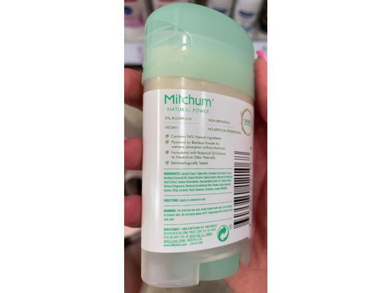 Mitchum Invisible Solid Deodorant Stick, Eucalyptus Scent, 40 g