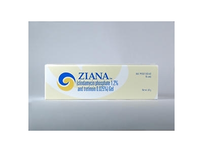 Ziana (clindamycin phosphate 1.2% and tretinoin 0.025%) Gel, 30 g, Valeant (ICN) (RX)