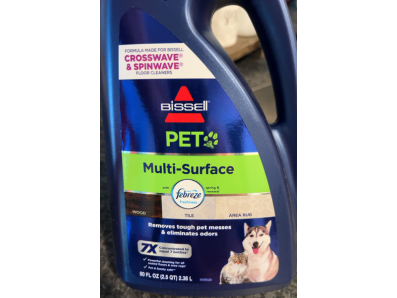 Bissel Pet Multi Surface Cleaner, Febreze, 80 fl oz/2.36 L