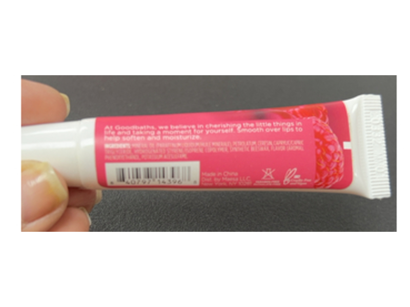 Goodbaths Nourishing Lip Balm, Wild Berry, 0.33 oz/9 g