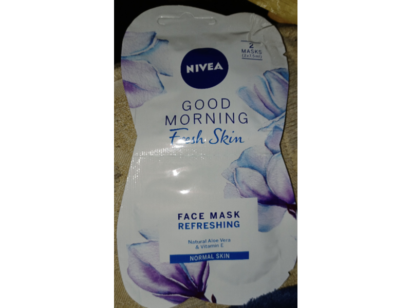 Nivea Good Morning Fresh Skin Refreshing Face Mask, Aloe Vera & Vitamin E, 15 mL, 2 Count