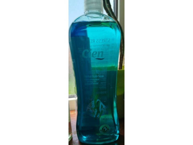 Cien Stress Relief Herbal Bath Soak, Rosemary & Eucalyptus, 750 mL