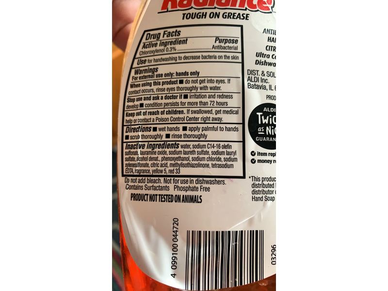 Radiance Antibacterial Hand Soap, Citrus Scent, 24 fl oz