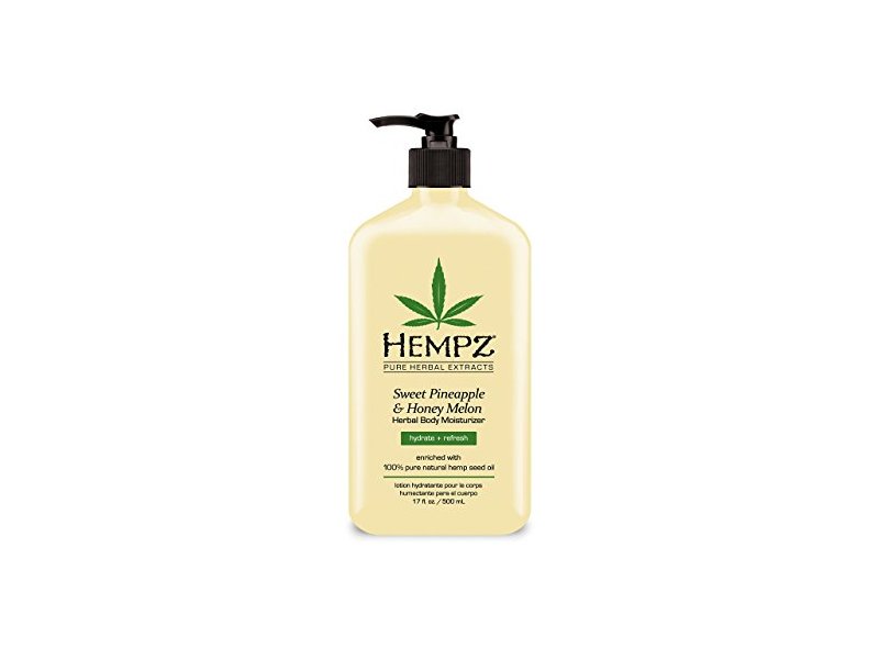 Hempz Natural Herbal Body Moisturizer Sweet Pineapple & Honey Melon Skin Lotion, 17 oz
