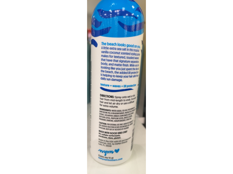 Not Your Mother's Texturizing Beach Babe Spray, Sea Salt, 8 fl oz/236 mL