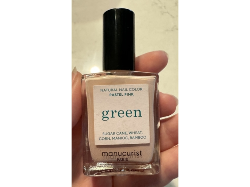 Manucurist Green Natural Nail Color, Pastel Pink, 15 mL