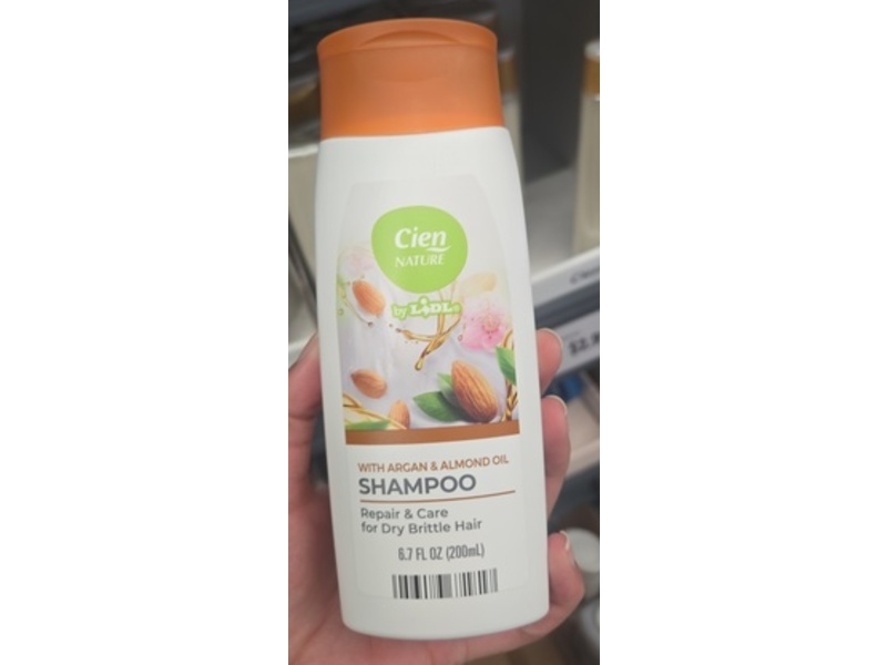 Lidl Cien Nature Shampoo, Argan & Almond Oil, 6.7 fl oz/200 mL