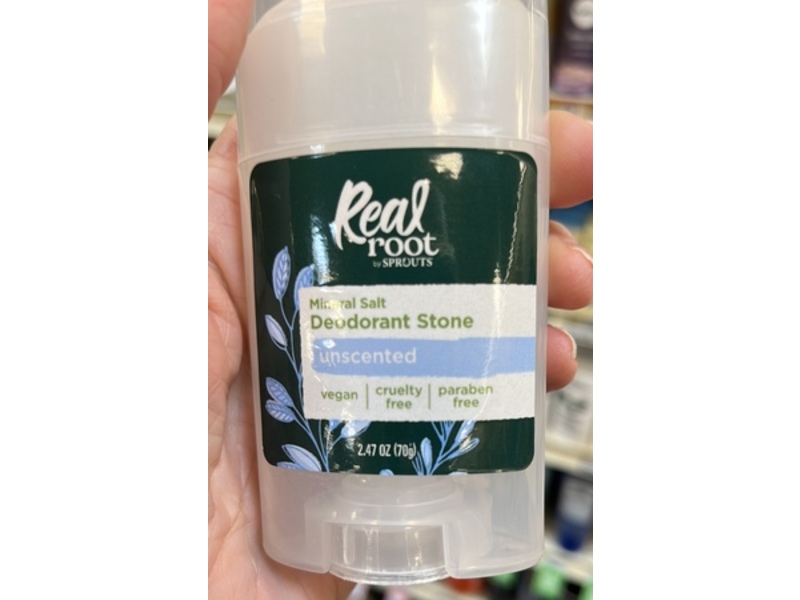Sprouts Real Root Mineral Salt Deodorant Stone, 2.47 oz/70 g