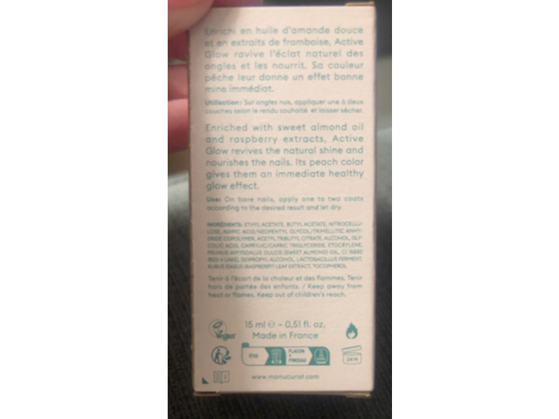 Manucurist Paris Revives Radiance & Nourishes Glow Effect, 0.51 fl oz/15 mL