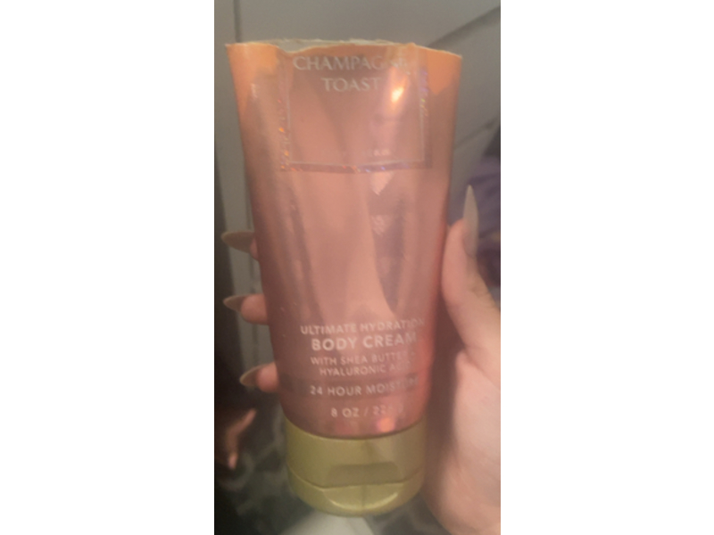 Bath & Body Works Champagne Toast Body Cream, Shea Butter + Hyaluronic Acid, 8 oz/226 g, Pack Of 2