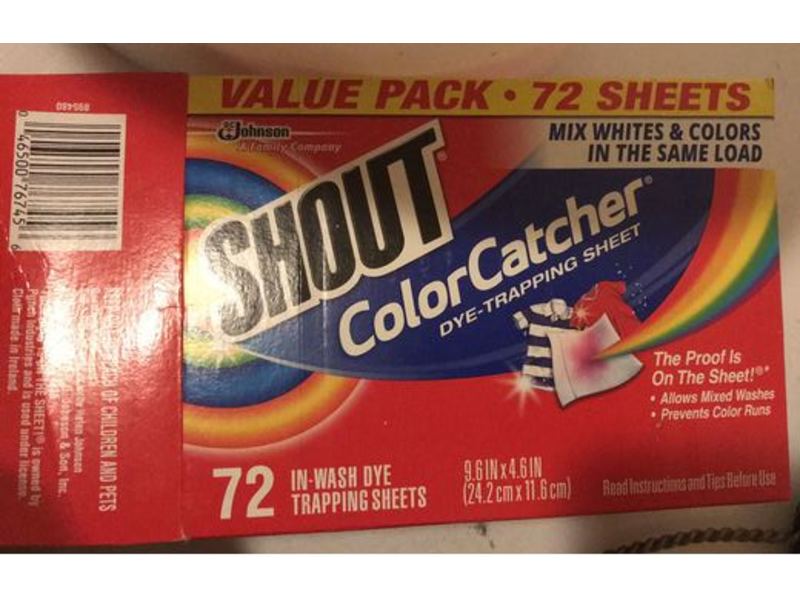 Shout Color Catcher In - Wash Dye - Trapping Sheets, 72 Count