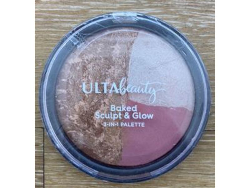 Ulta Beauty Baked Sculpt & Glow 3 In 1 Palette, Santorini Sun, 0.5 oz/14 g
